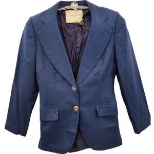 Alan Austin Co. Vintage 80s 2‎ Button Single Breasted Ladies Blazer Suit Jacket